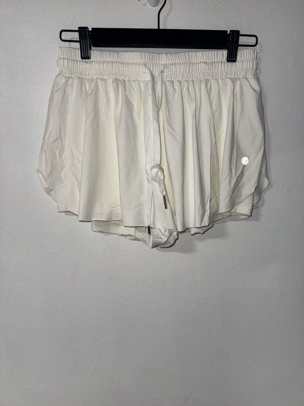 Mirity Flowy Athletic Shorts Size S White